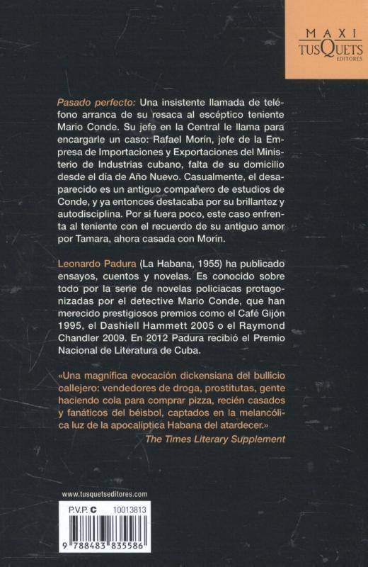 Rückseitencover Pasado perfecto