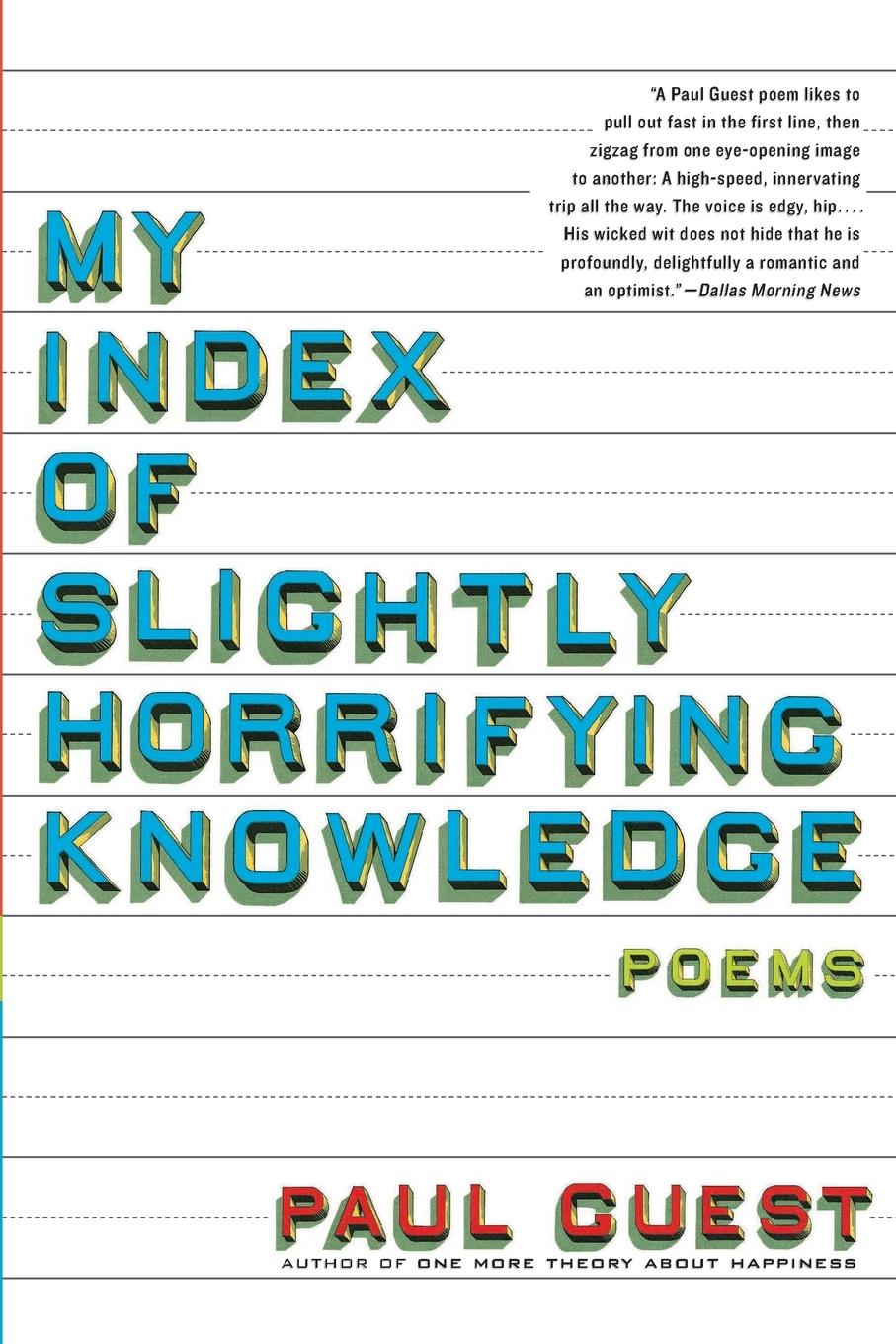 Vorderes Coverbild My Index of Slightly Horrifying Knowledge