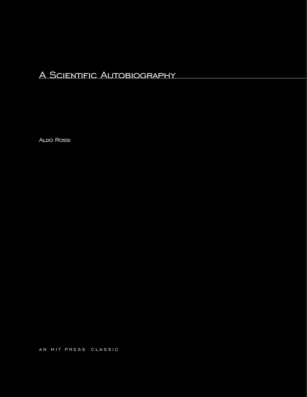 Vorderes Coverbild A Scientific Autobiography, reissue
