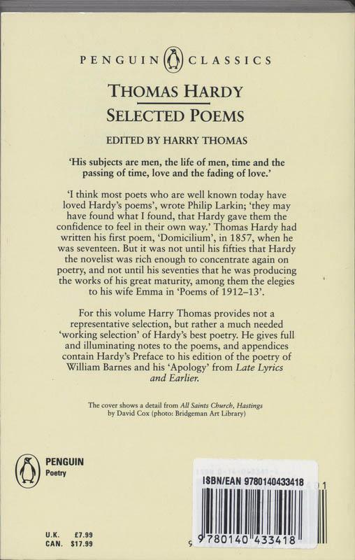 Rückseitencover Selected Poems