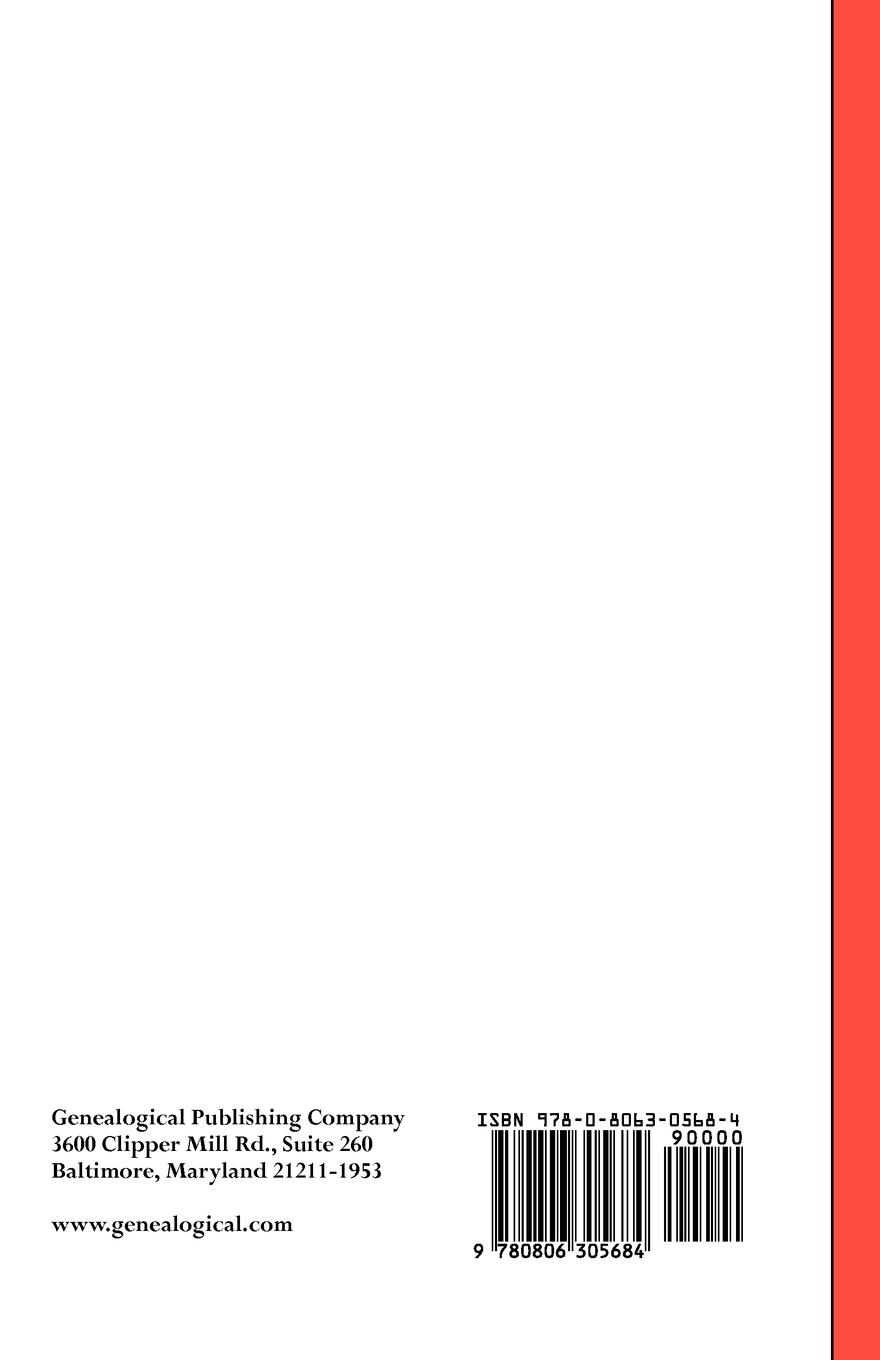 Rückseitencover Early Virginia Marriages