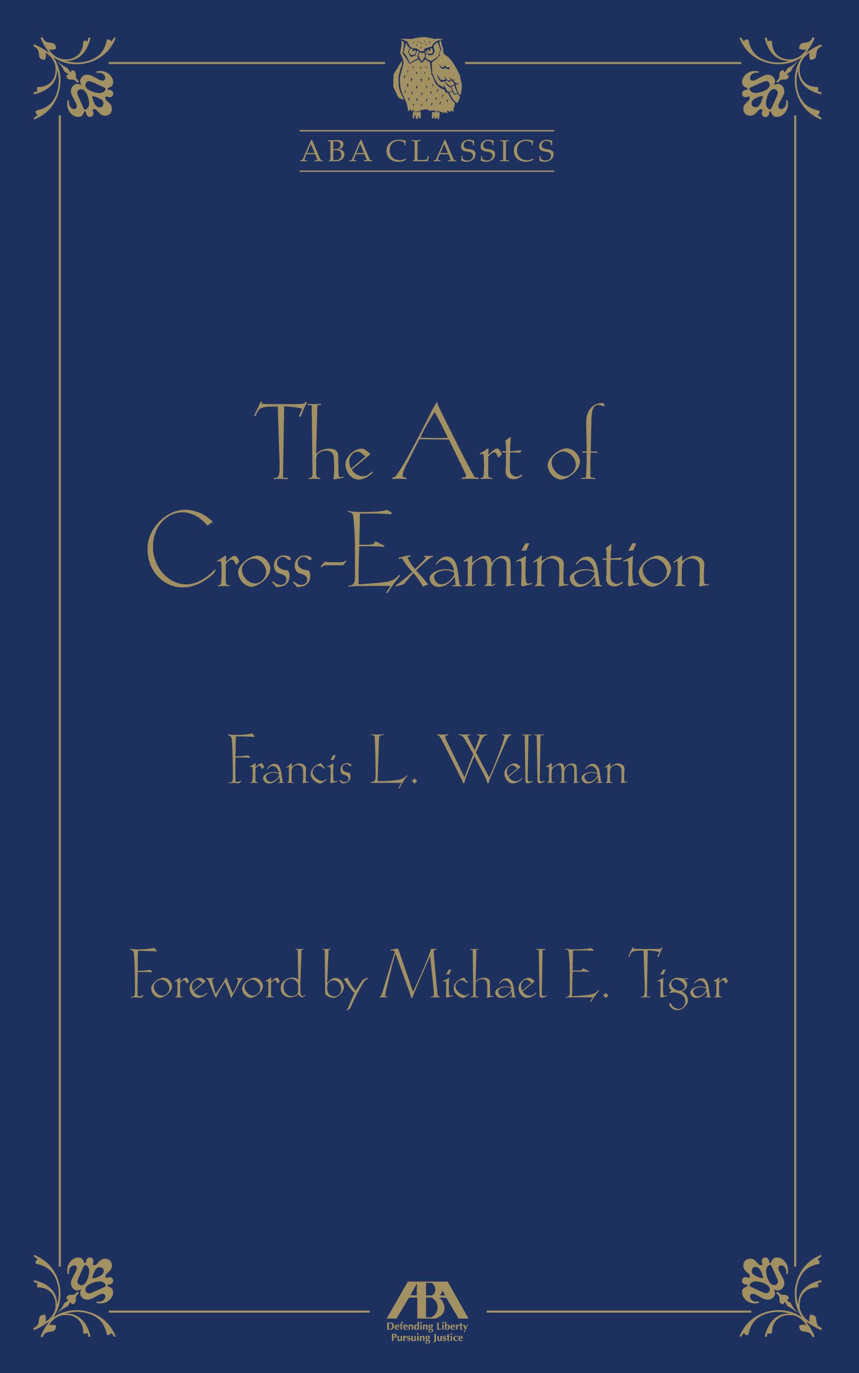 Vorderes Coverbild The Art of Cross Examination