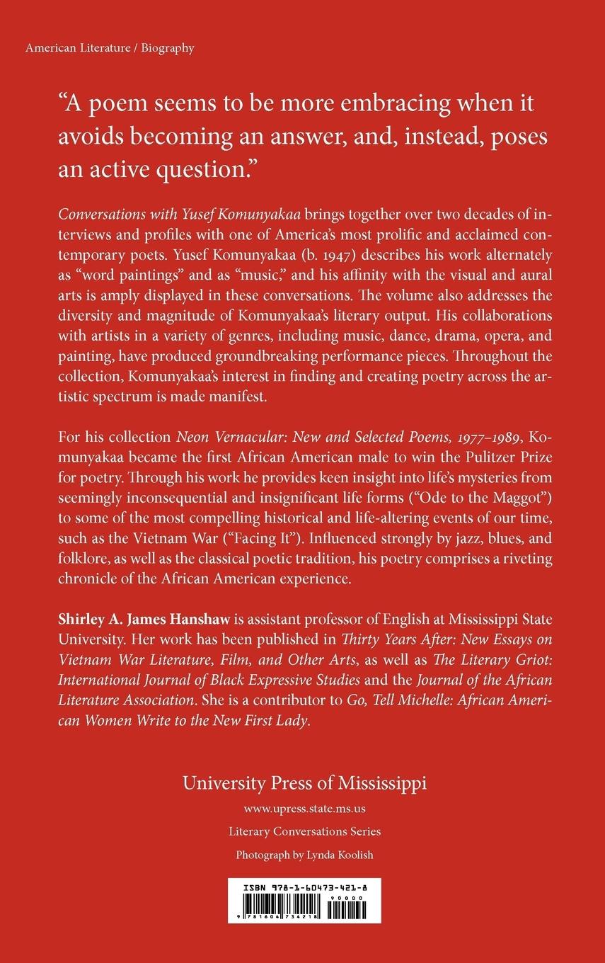 Rückseitencover Conversations with Yusef Komunyakaa