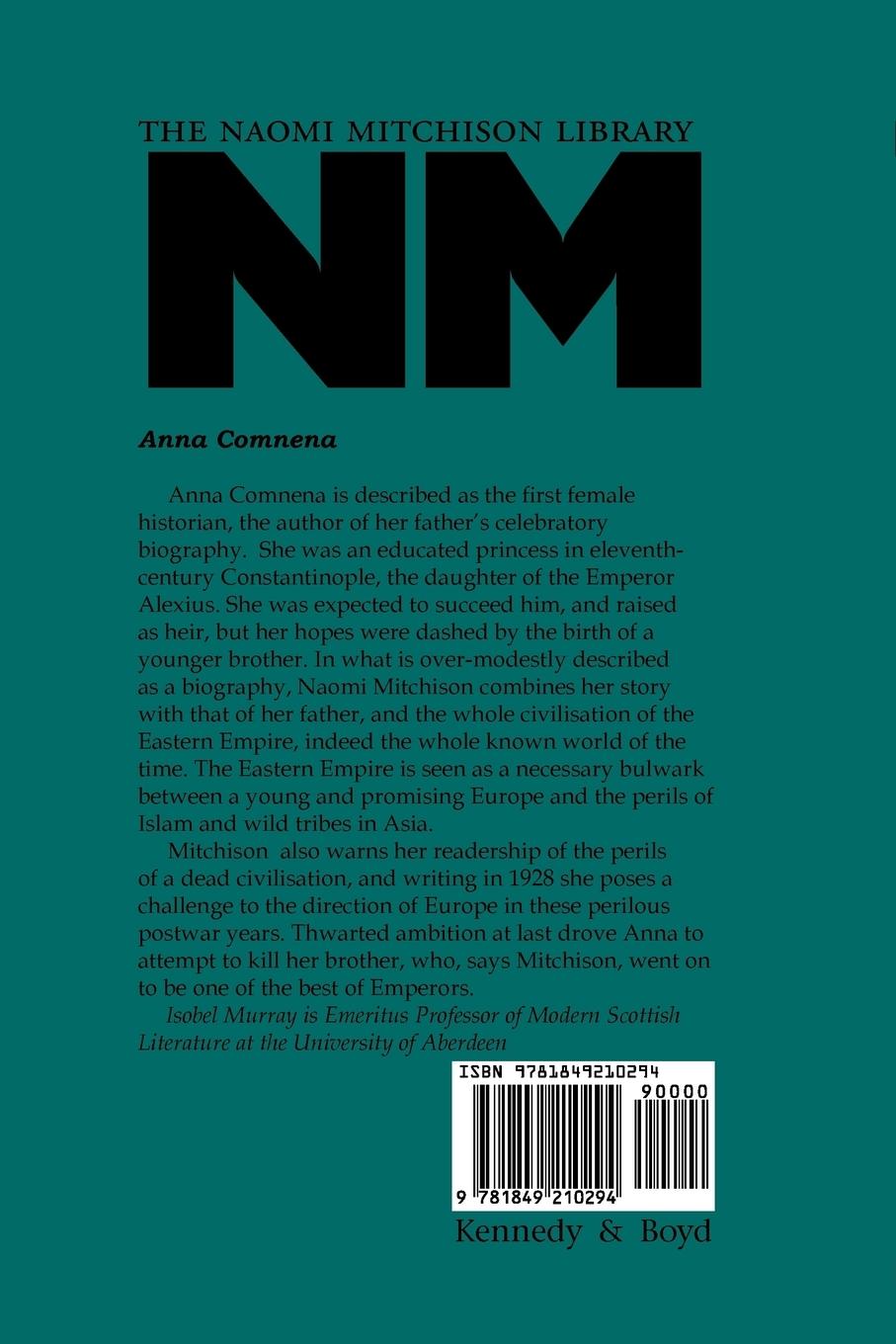 Rückseitencover Anna Comnena