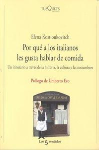 Vorderes Coverbild Por qué a los italianos les gusta hablar de comida : un itinerario a través de la historia, la cultura y las costumbres