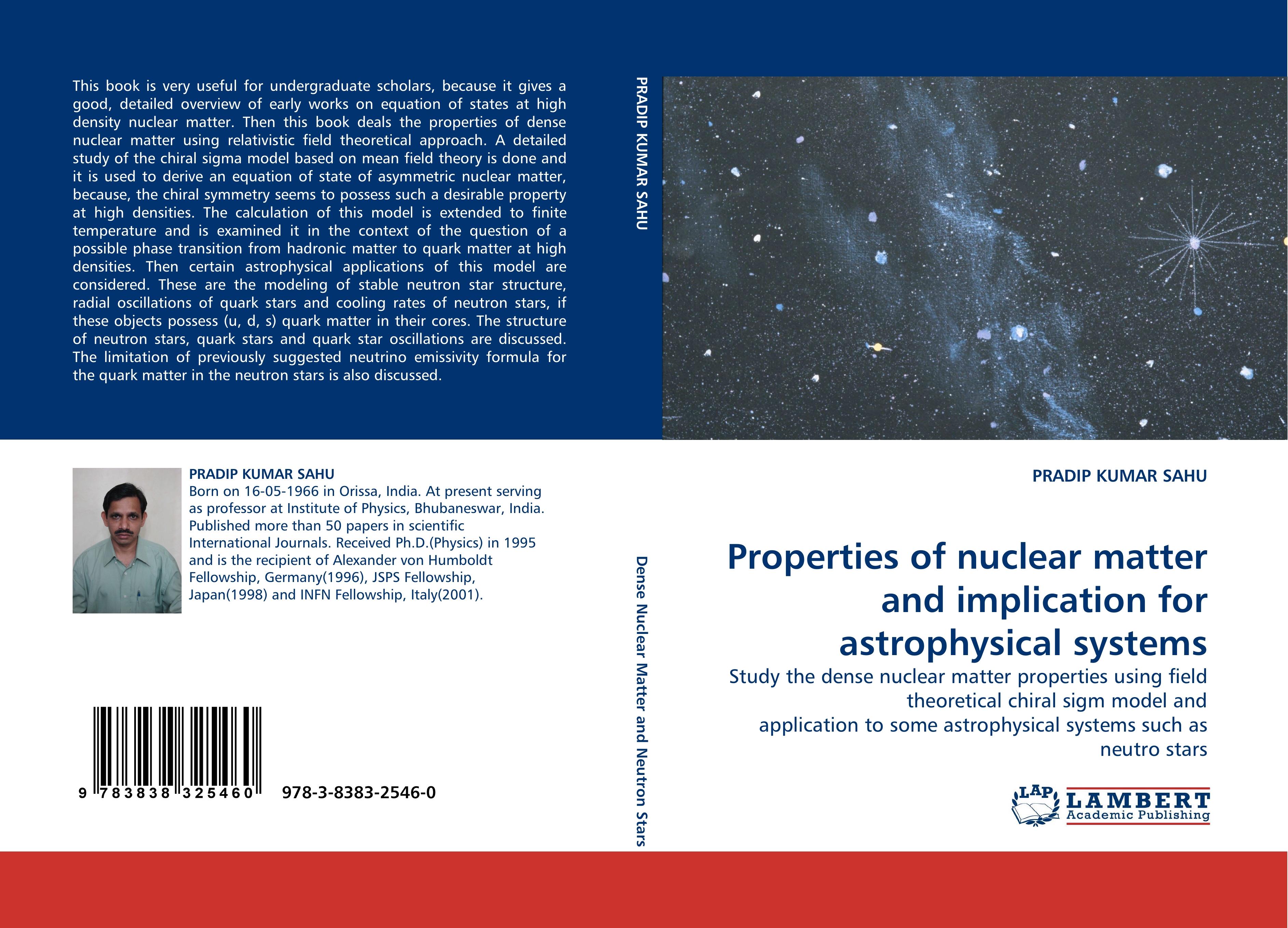 Vorderes Coverbild Properties of nuclear matter and implication for astrophysical systems