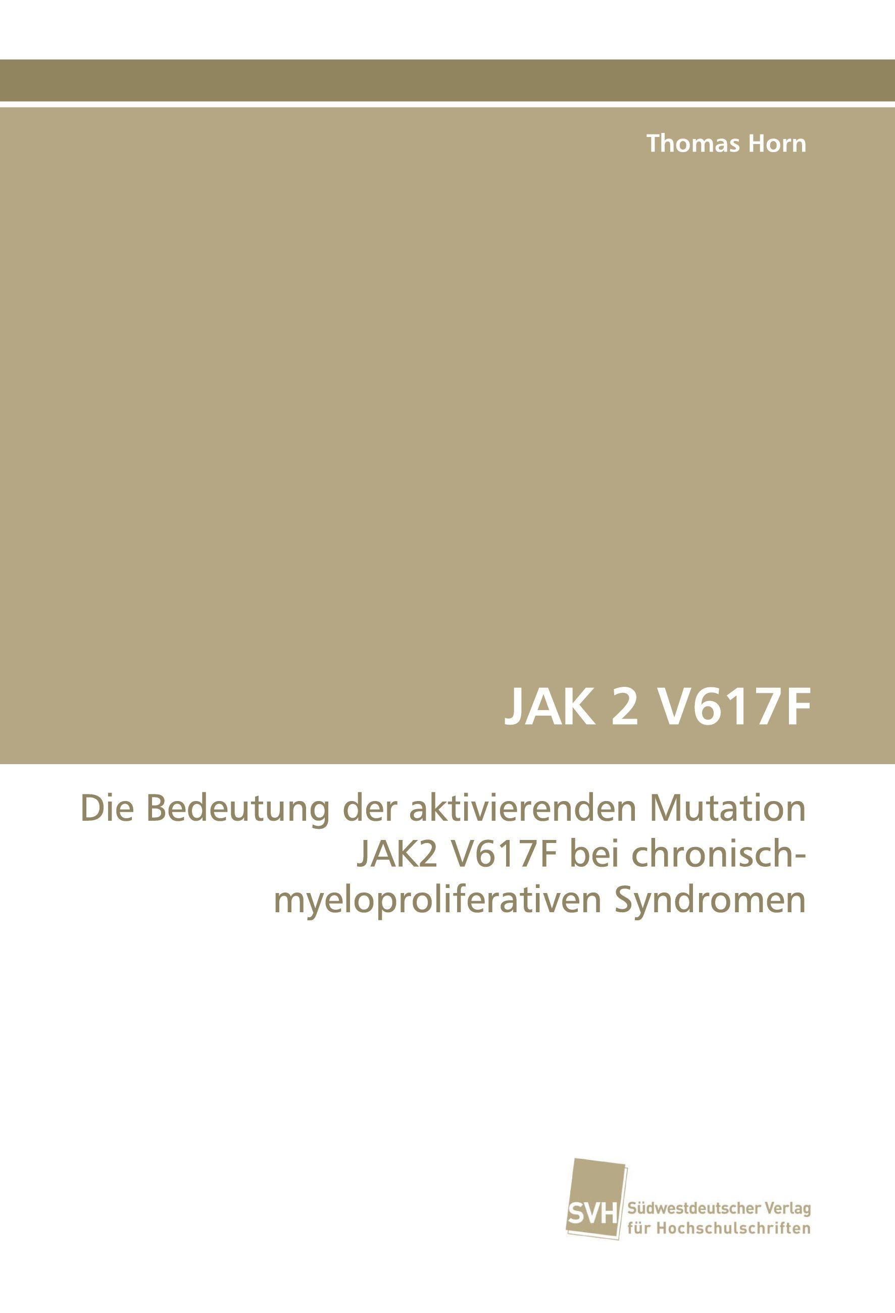 Vorderes Coverbild JAK 2 V617F