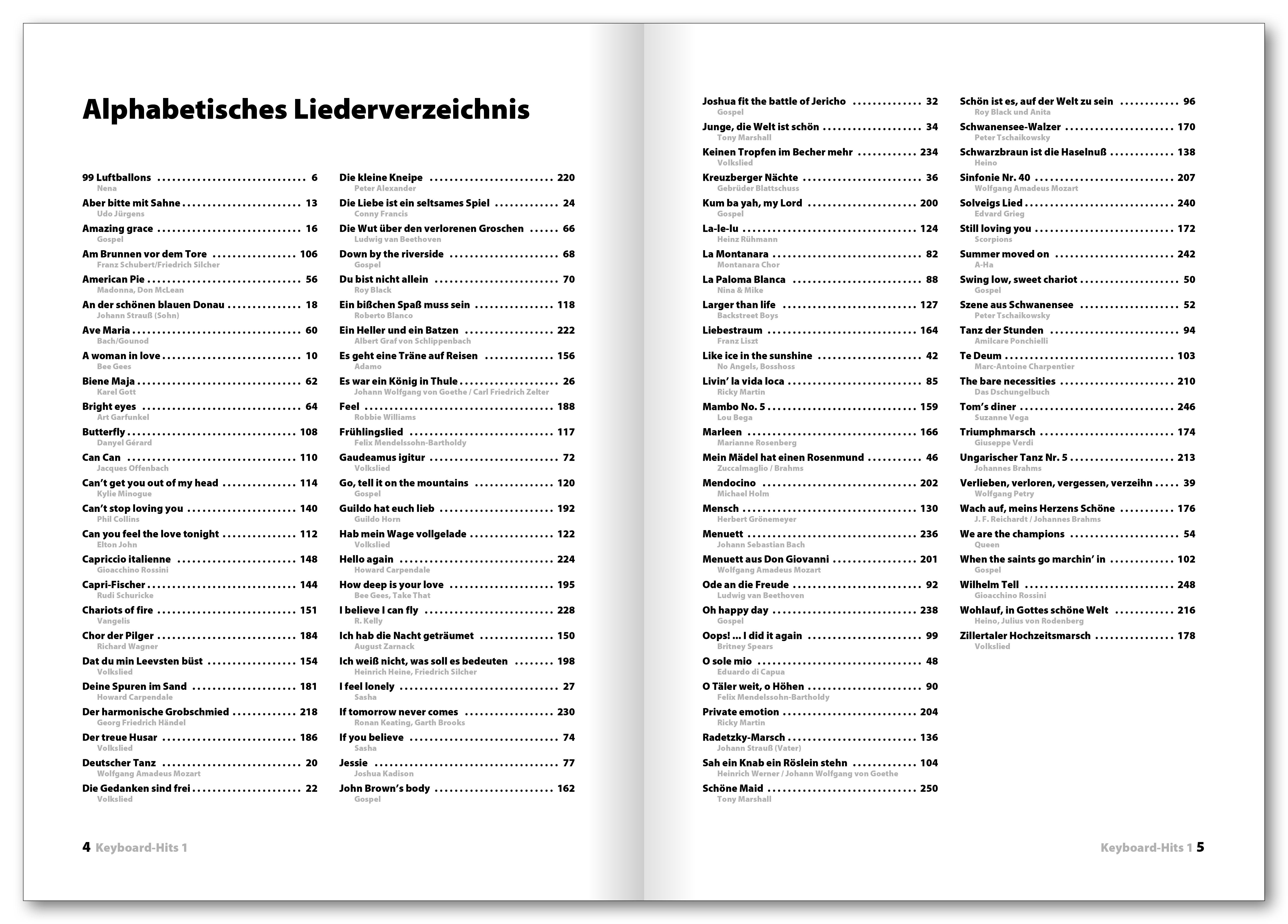 Beispielinhalt (Bild) Keyboard Hits 1