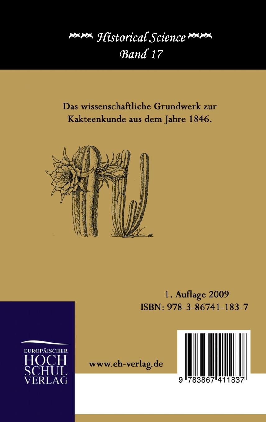 Rückseitencover Handbuch der Cacteenkunde (1846)