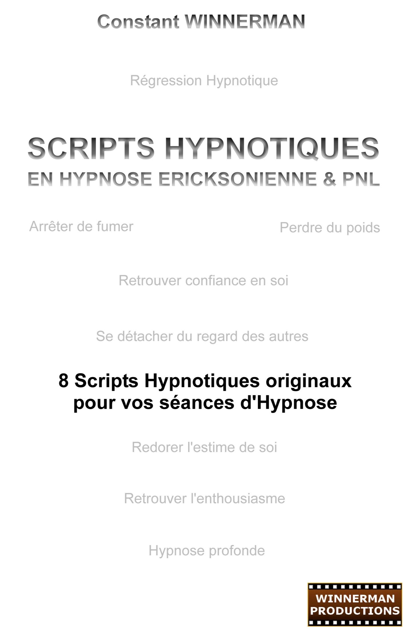 Vorderes Coverbild Scripts hypnotiques en hypnose Ericksonienne et PNL