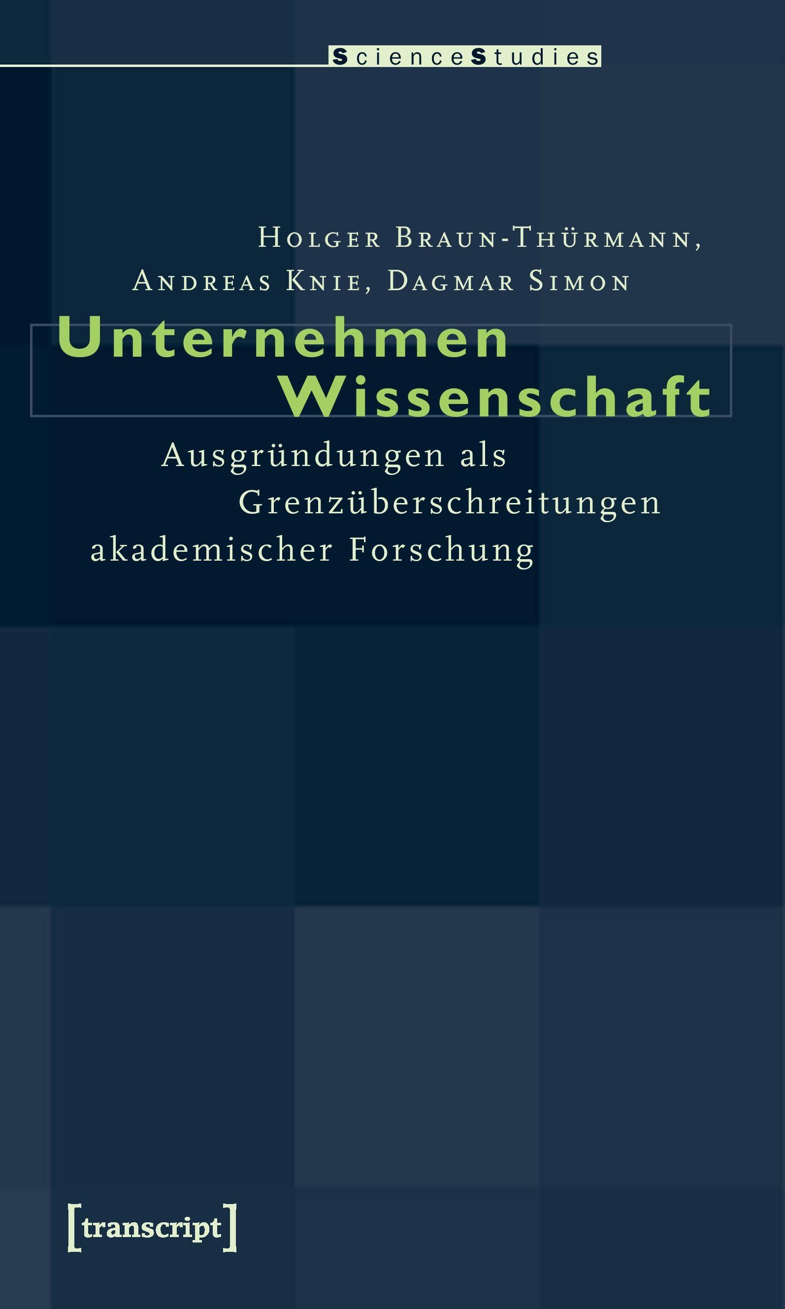Vorderes Coverbild Unternehmen Wissenschaft