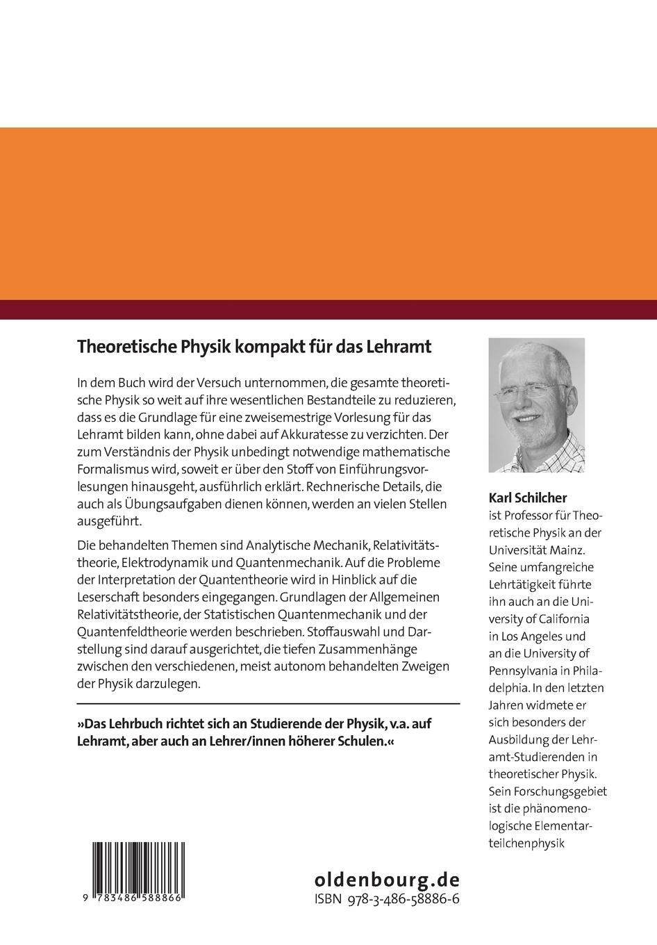 Rückseitencover Theoretische Physik kompakt für das Lehramt