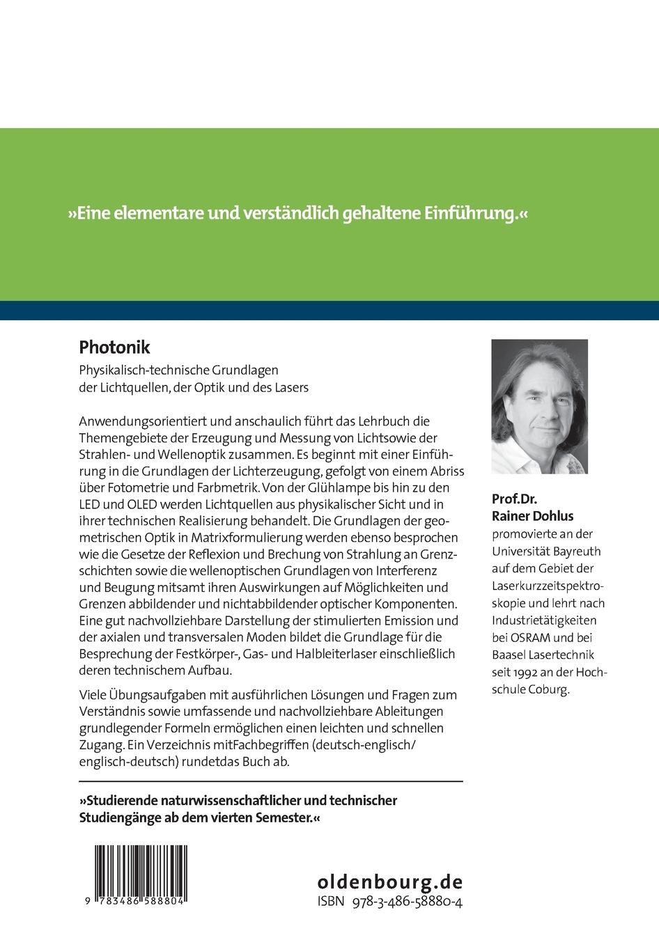 Rückseitencover Photonik