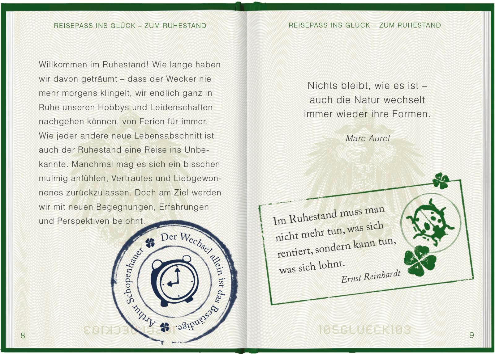 Beispielinhalt (Bild) Reisepass ins Glück