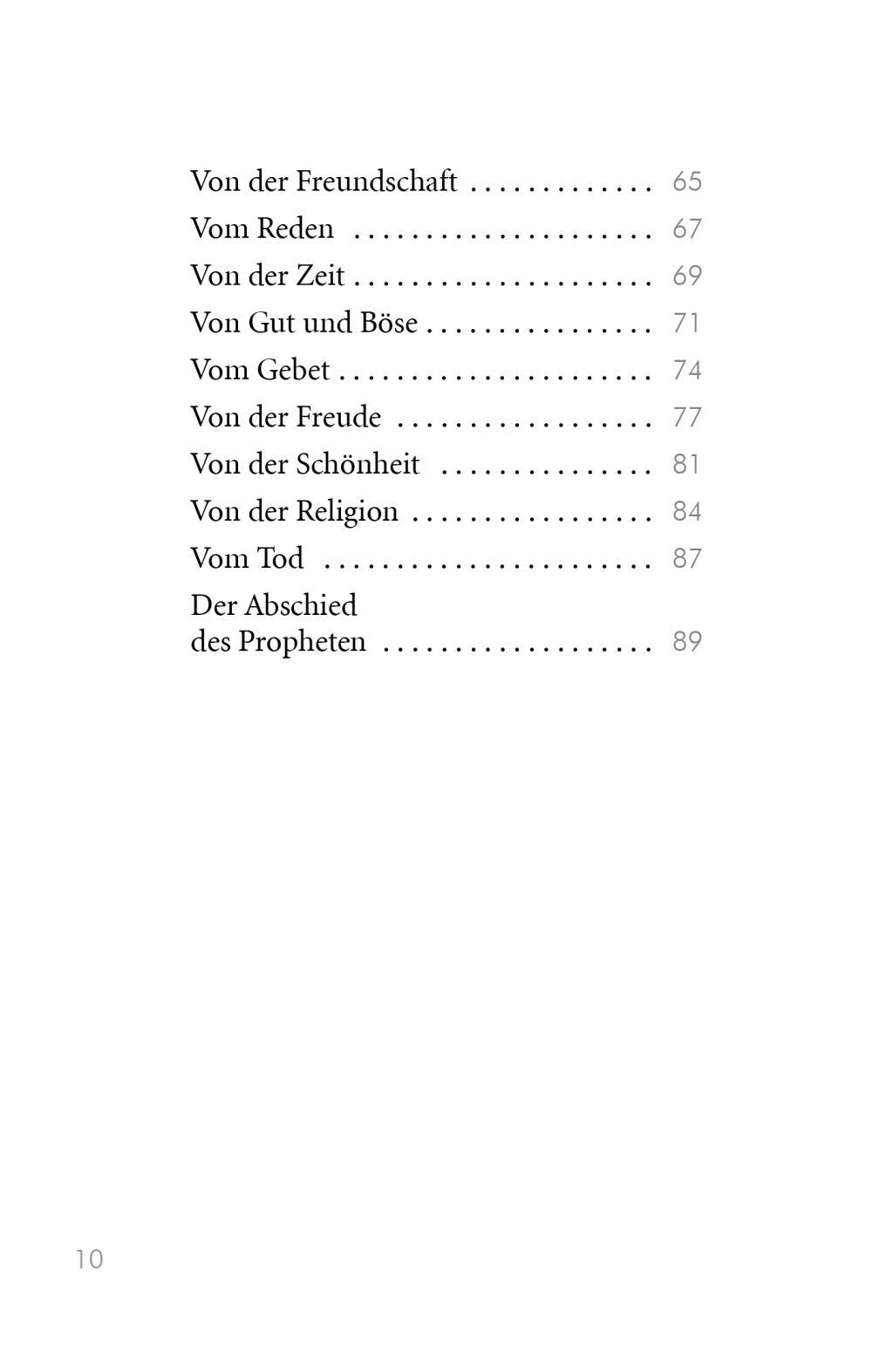 Beispielinhalt (Bild) Der Prophet. Der Narr. Der Wanderer