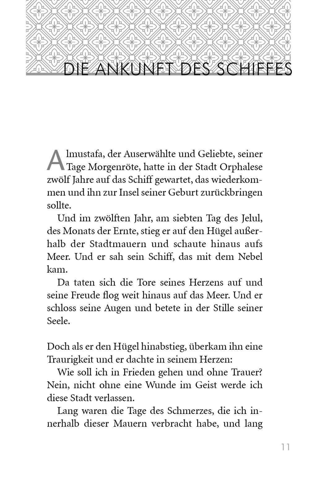 Beispielinhalt (Bild) Der Prophet. Der Narr. Der Wanderer