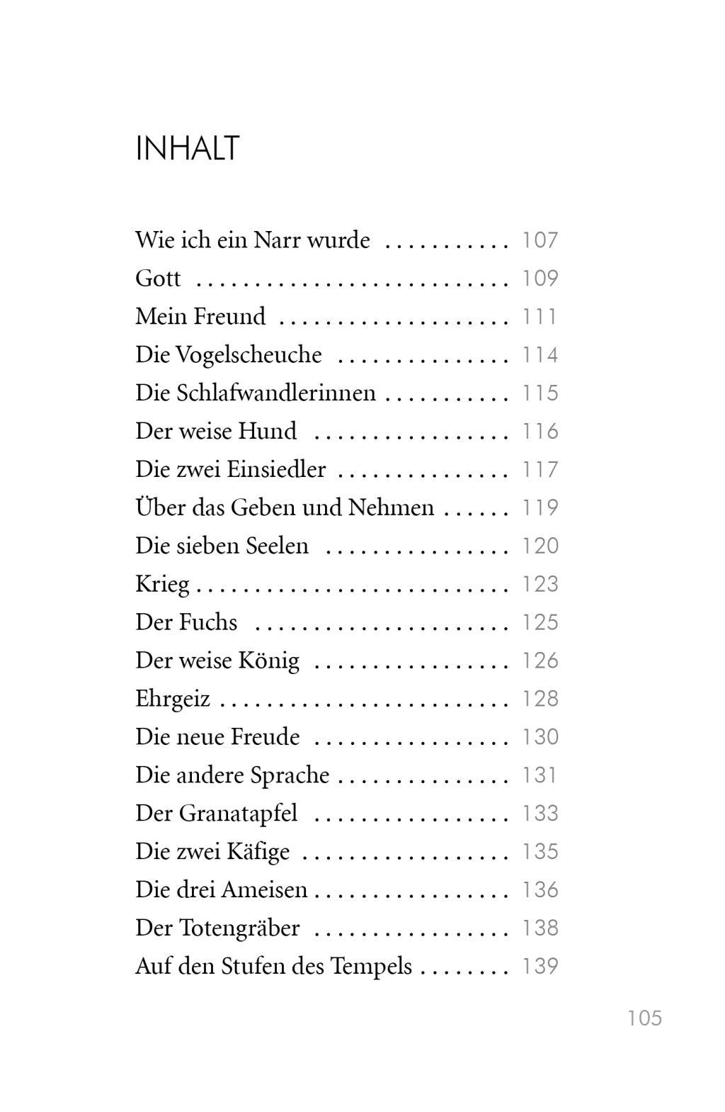 Beispielinhalt (Bild) Der Prophet. Der Narr. Der Wanderer
