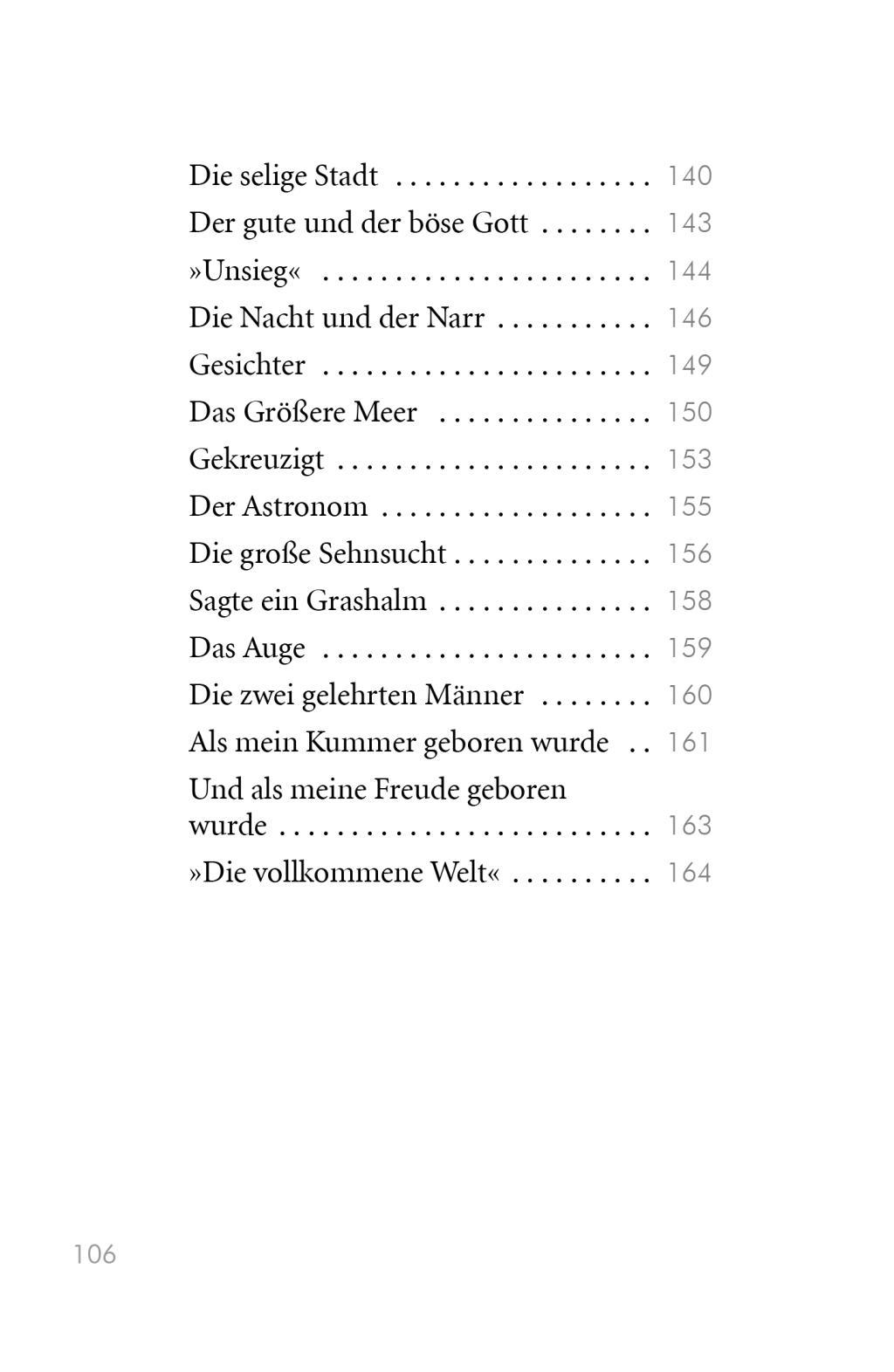 Beispielinhalt (Bild) Der Prophet. Der Narr. Der Wanderer