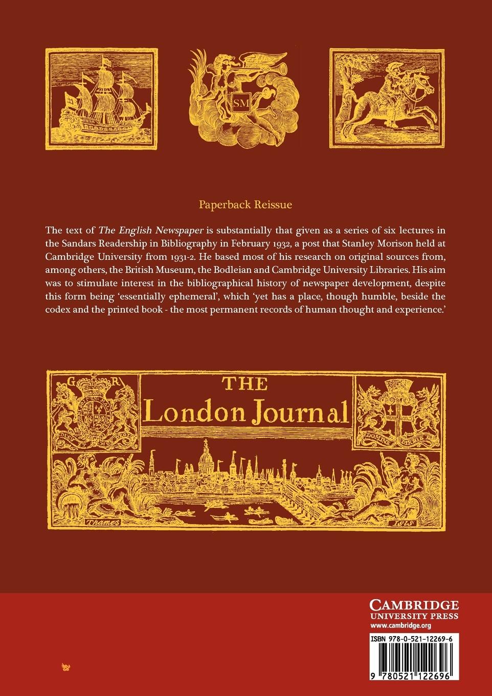 Rückseitencover The English Newspaper, 1622 1932