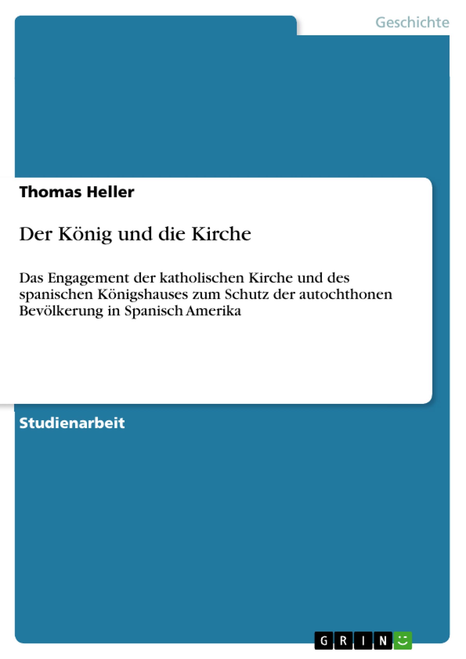Vorderes Coverbild Der König und die Kirche