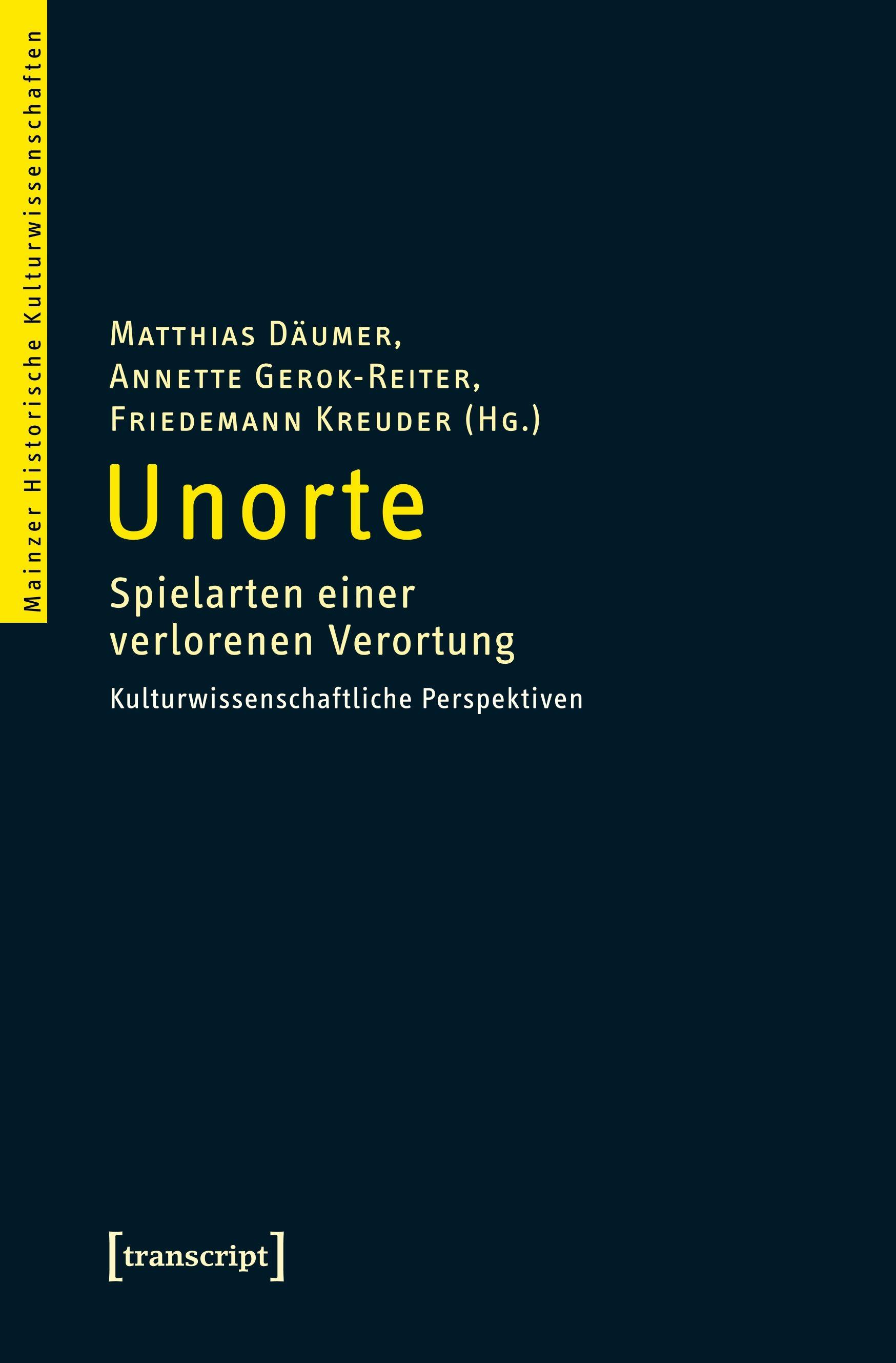 Vorderes Coverbild Unorte