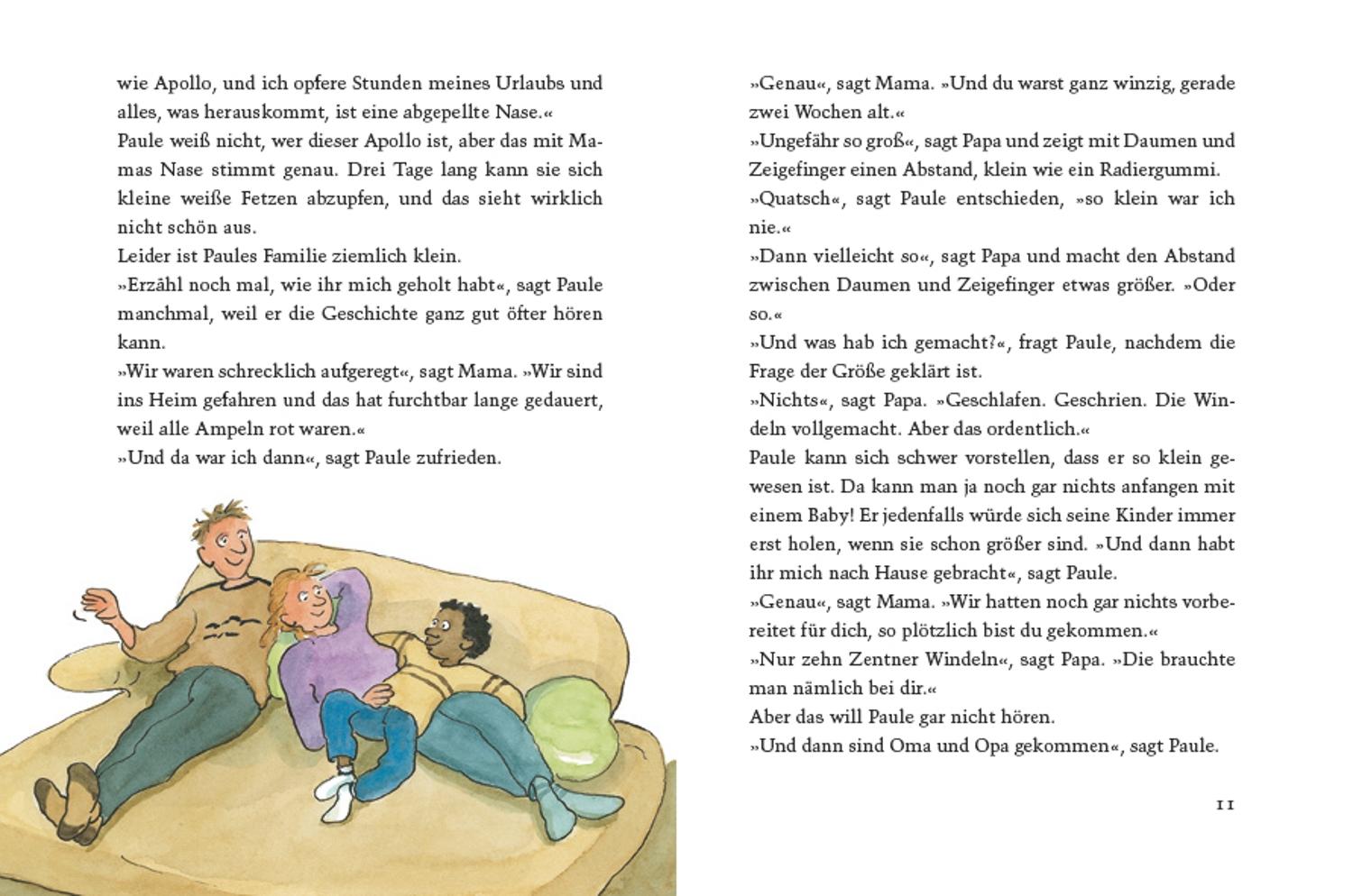 Beispielinhalt (Bild) Paule ist ein Glücksgriff