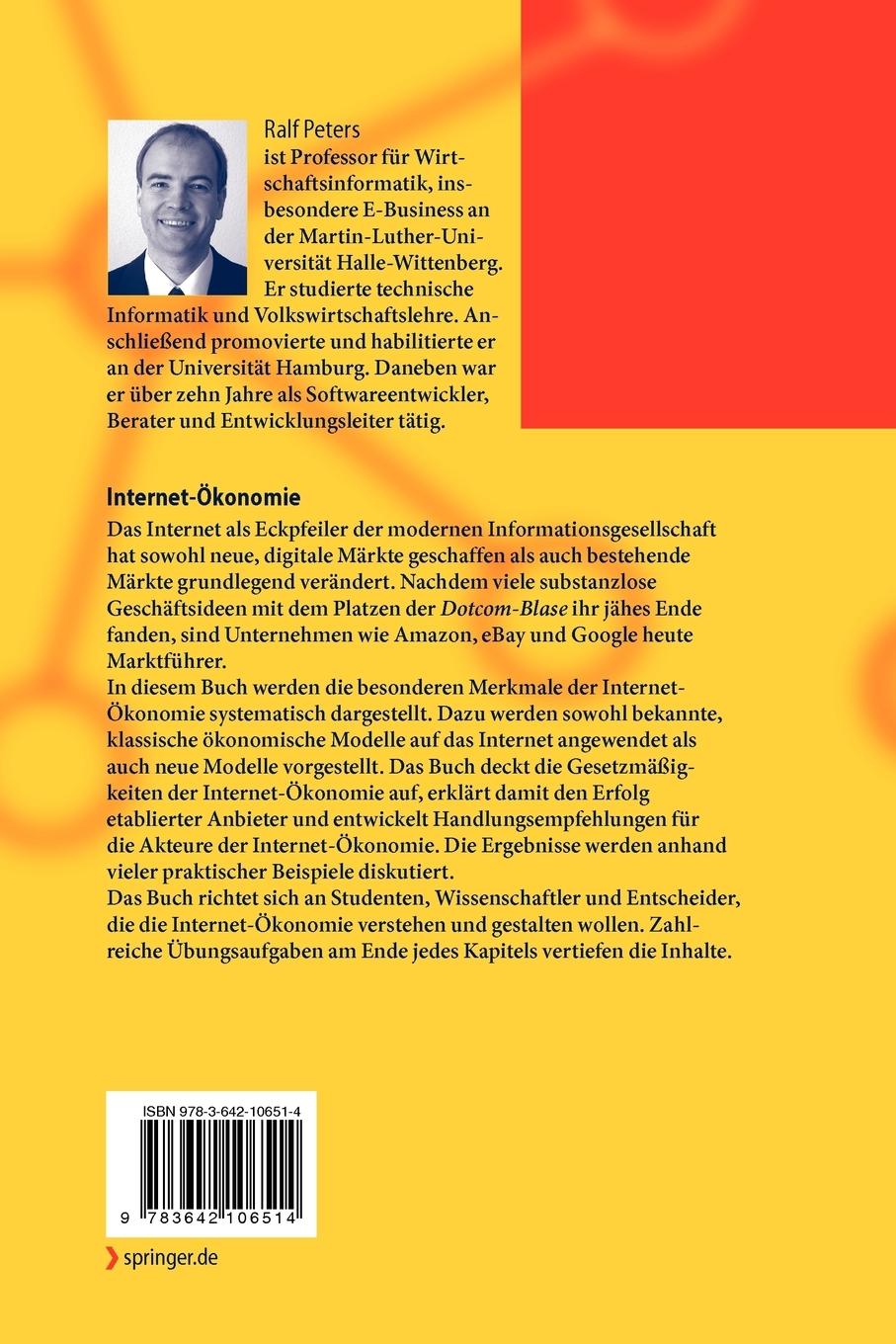 Rückseitencover Internet-Ökonomie