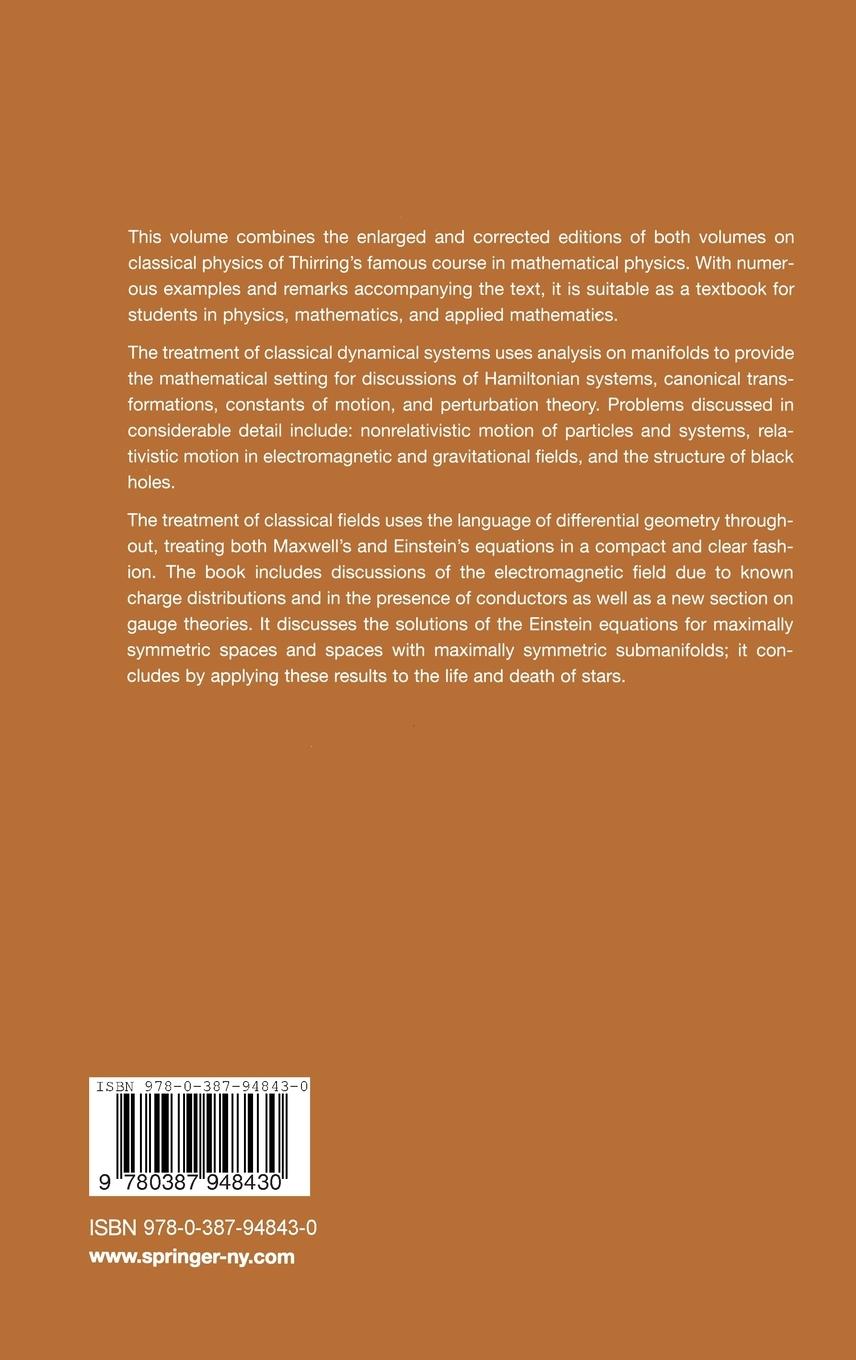 Rückseitencover Classical Mathematical Physics