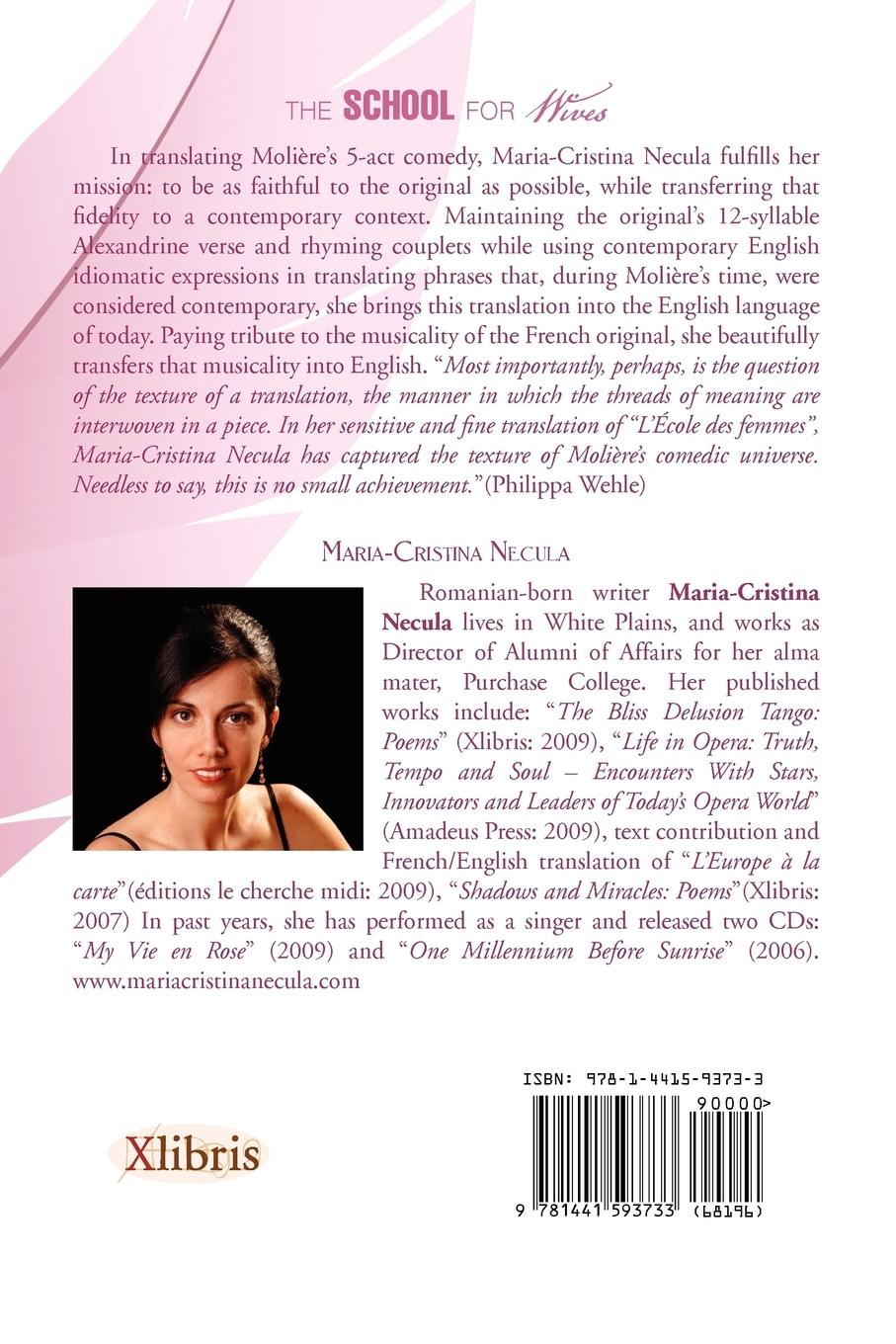 Rückseitencover Moliere the School for Wives