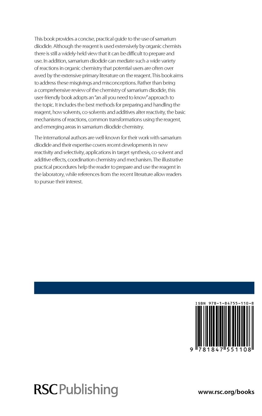 Rückseitencover Organic Synthesis Using Samarium Diiodide
