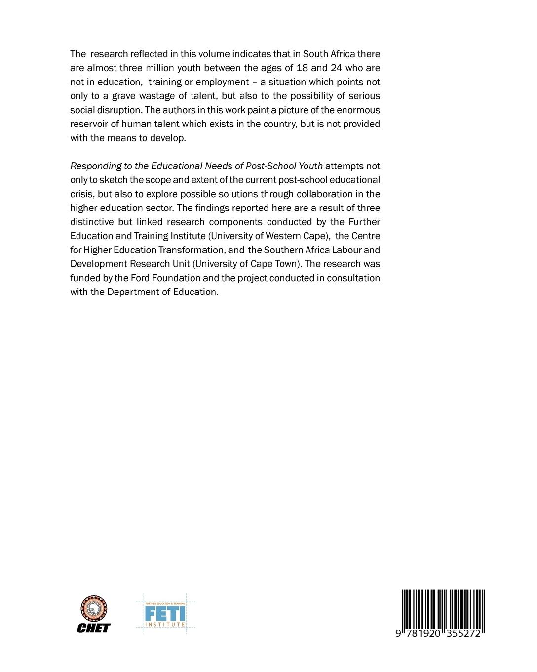 Rückseitencover Responding to the Educational Needs of P