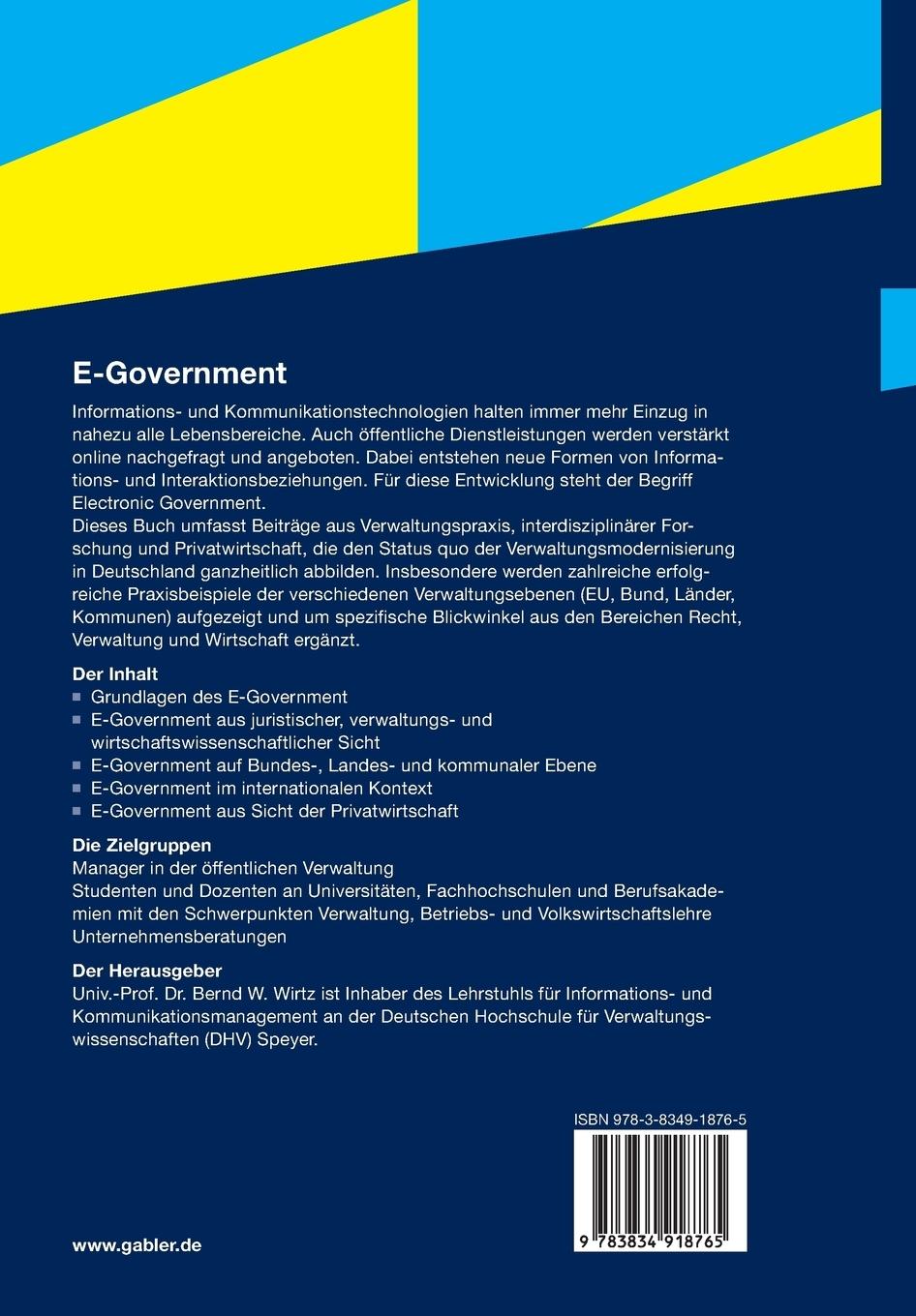 Rückseitencover E-Government