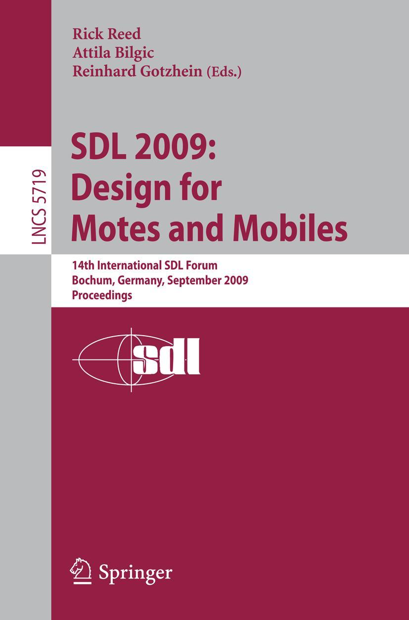 Vorderes Coverbild SDL 2009: Design for Motes and Mobiles