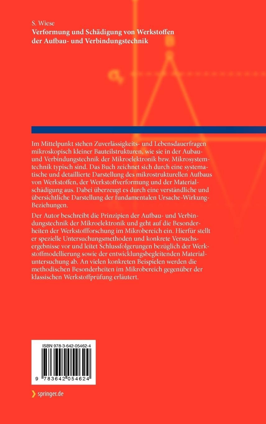 Rückseitencover Verformung und Schädigung von Werkstoffen der Aufbau- und Verbindungstechnik