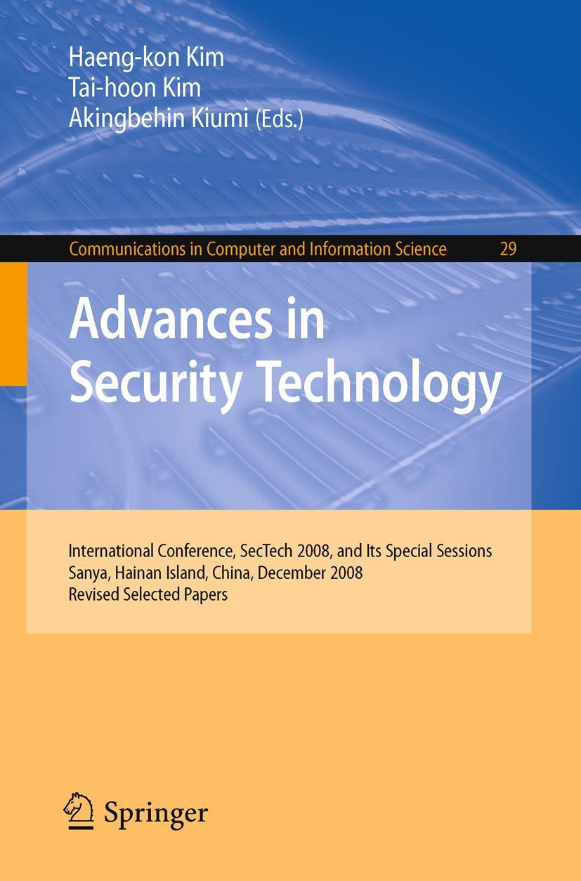 Vorderes Coverbild Advances in Security Technology