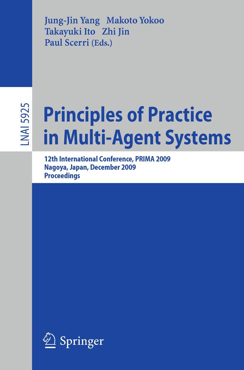 Vorderes Coverbild Principles of Practice in Multi-Agent Systems