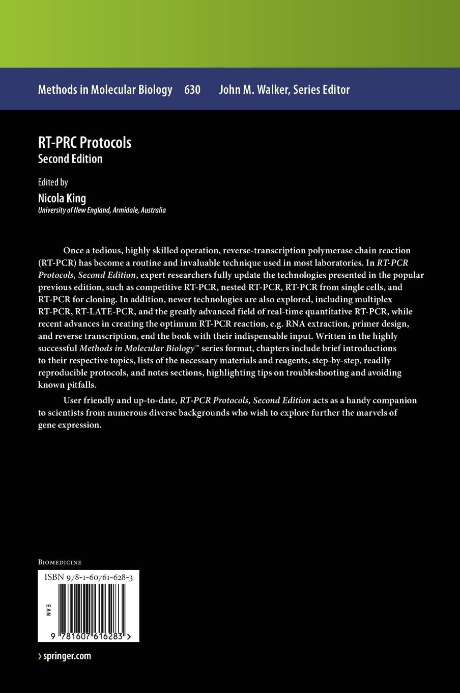 Rückseitencover RT-PCR Protocols