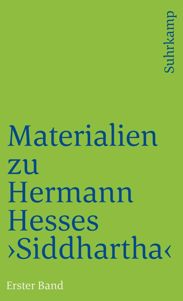 Vorderes Coverbild Materialien zu Hermann Hesses »Siddhartha«