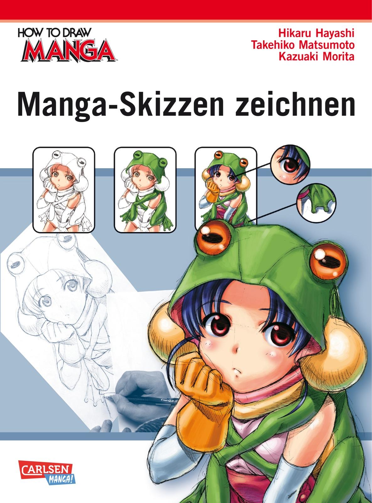 Vorderes Coverbild How To Draw Manga: Manga-Skizzen zeichnen