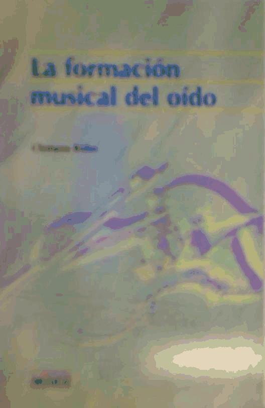 Vorderes Coverbild La formación musical del oído