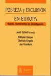 Vorderes Coverbild Pobreza y exclusión en Europa : nuevos instrumentos de investigación