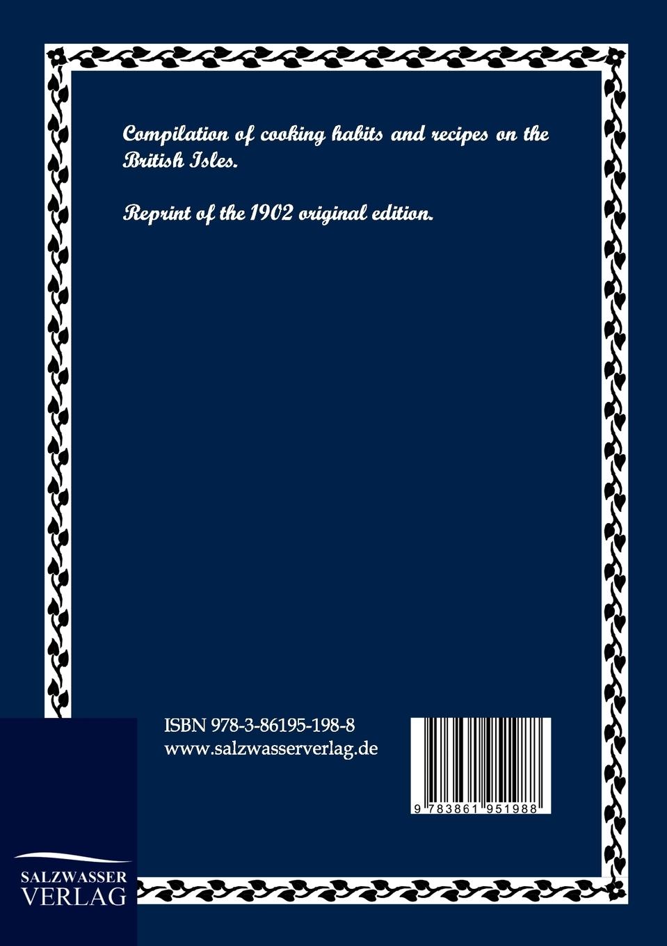 Rückseitencover Ancient Cuisine on the British Isles