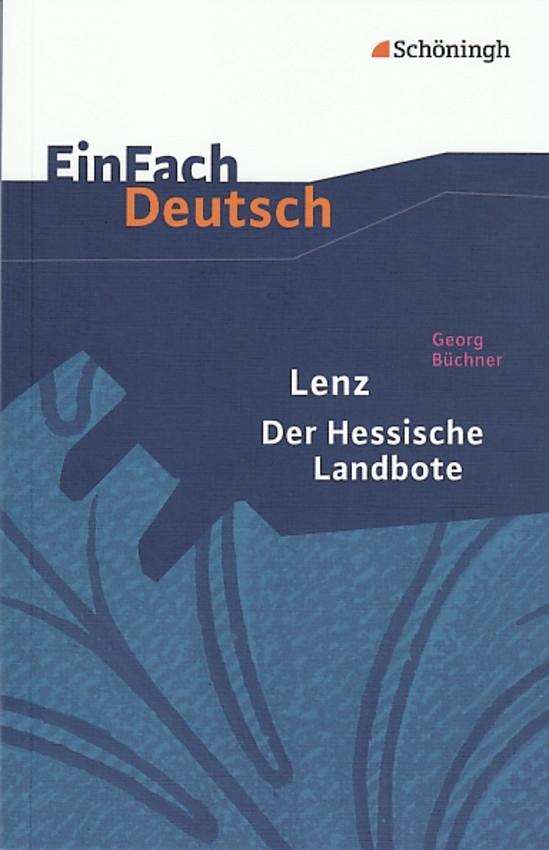Vorderes Coverbild Lenz. Der Hessische Landbote. EinFach Deutsch Textausgaben.