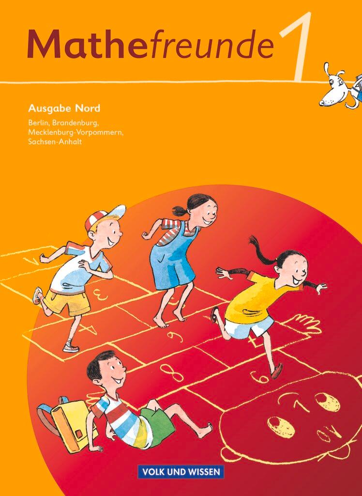 Vorderes Coverbild Mathefreunde 1. Schuljahr. Nord.  Schülerbuch mit Kartonbeilagen. Berlin, Brandenburg, Mecklenburg-Vorpommern, Sachsen-Anhalt