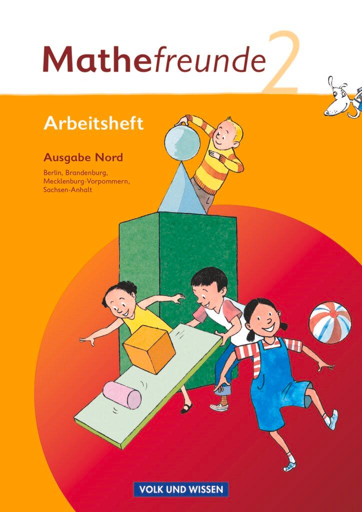 Vorderes Coverbild Mathefreunde 2. Schuljahr. Nord. Arbeitsheft.  Brandenburg, Mecklenburg-Vorpommern, Sachsen-Anhalt