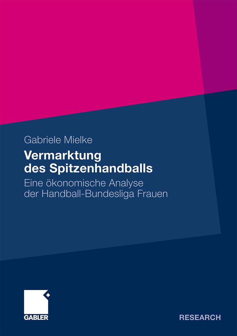 Vorderes Coverbild Vermarktung des Spitzenhandballs