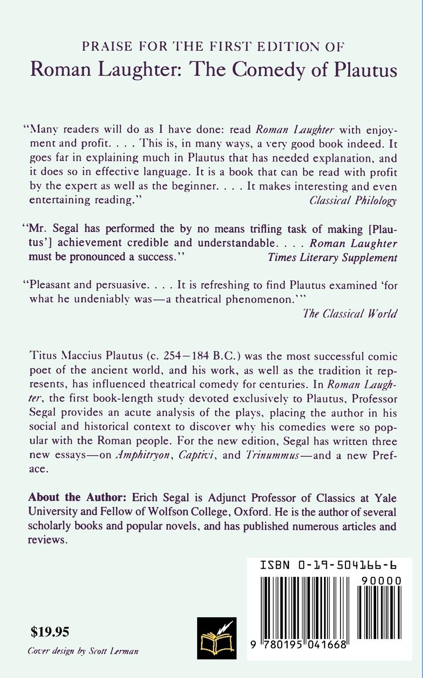 Rückseitencover Roman Laughter