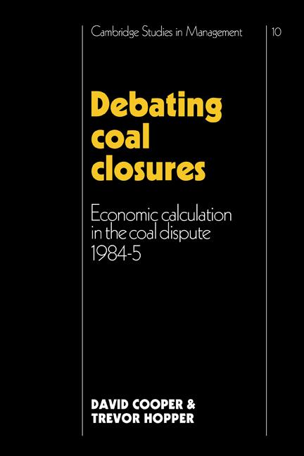 Vorderes Coverbild Debating Coal Closures