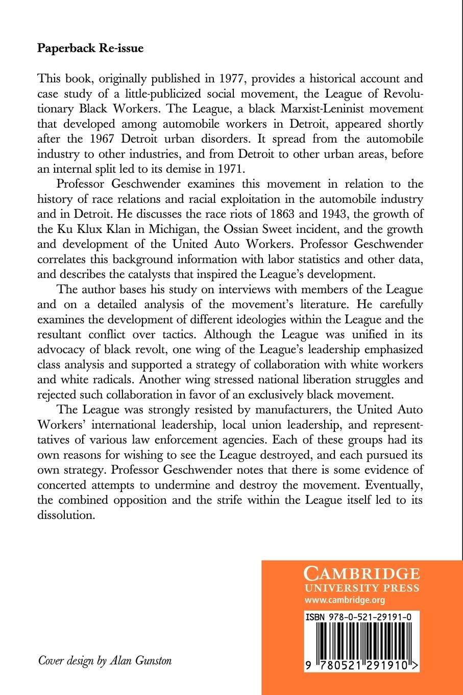 Rückseitencover Class, Race, and Worker Insurgency