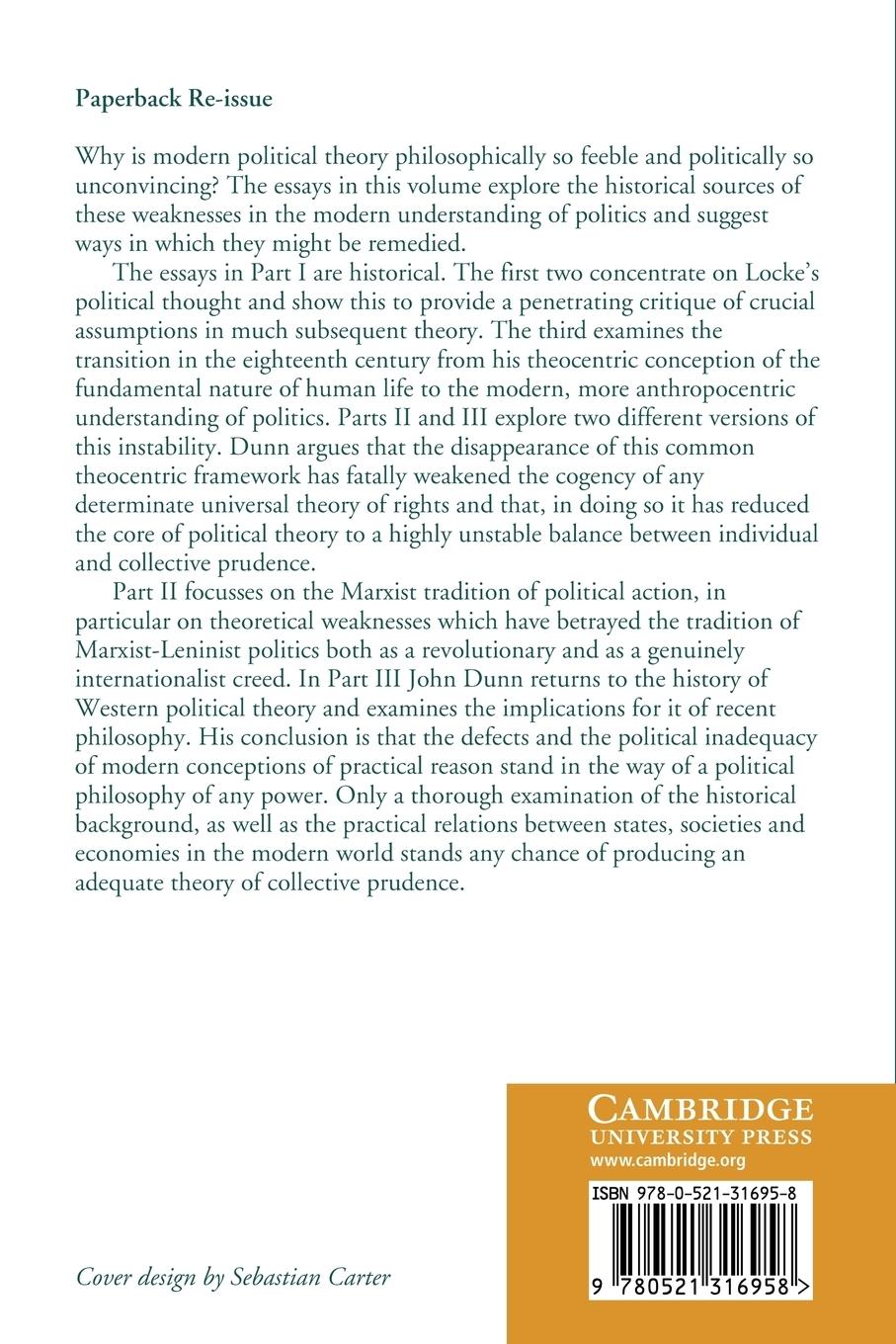 Rückseitencover Rethinking Modern Political Theory